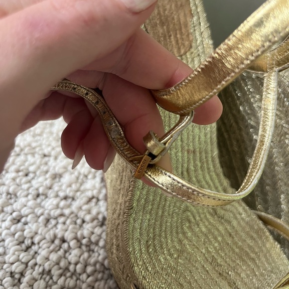 Gold Gucci Wedges - Picture 4 of 5